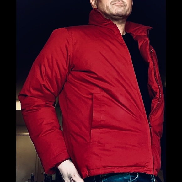 RL Polo Jeans Co Down Filled Red Puffer Jacket S - Picture 2 of 6